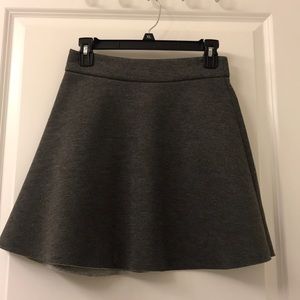 Banana Republic Gray A-line/Skater Skirt